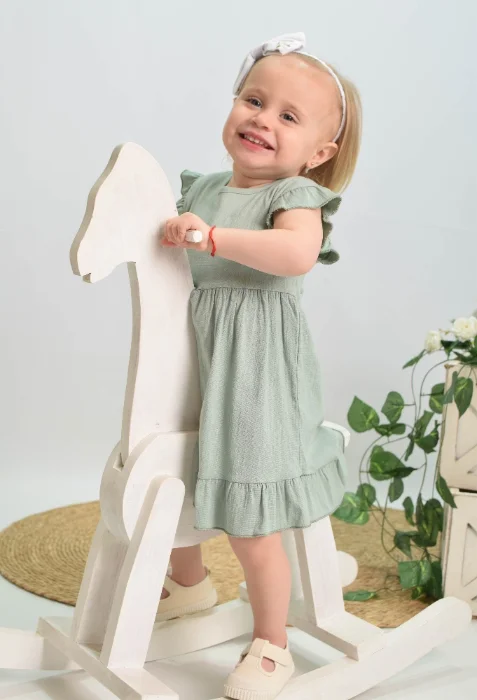 Vestido Lino Spandex Bebé