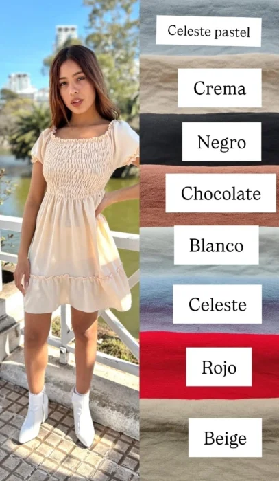 Vestido con Volado Cey