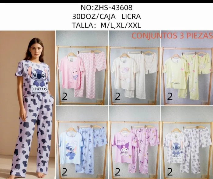 Pijama Importado 3 Piezas