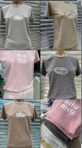 Remeras Bordadas  de Diesel , Alo y Miu Miu  Morley Vintage con Spandex