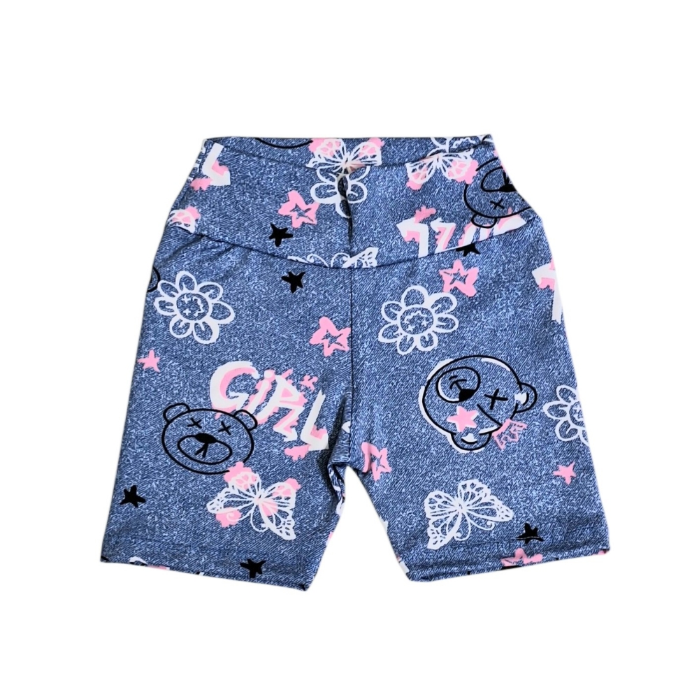 Biker de Retro Estampada Nena - Imagen 3