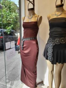 Vestido Largo de Microfibra