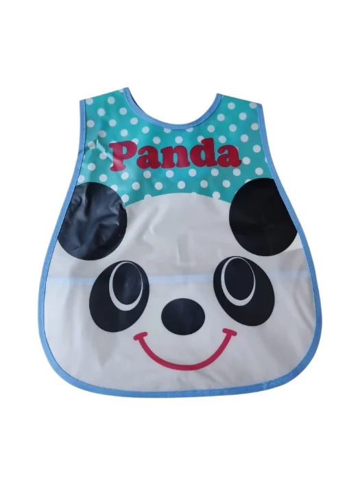 Babero Plastico P/ Comer con Bolsillo Reversible