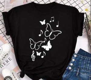 Remeras de Damas Color Negro - Miniatura 2