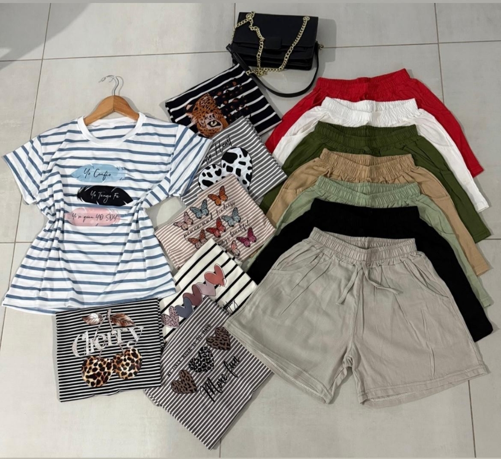 Remeras Modal Estampado Rayada - Imagen 2