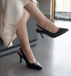 Art Selene Negro Pu Stiletto - Miniatura 2