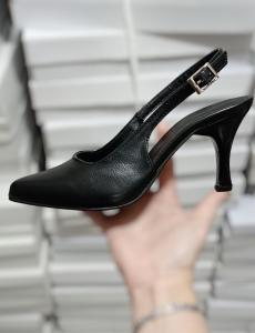 Art Selene Negro Pu Stiletto - Miniatura 4