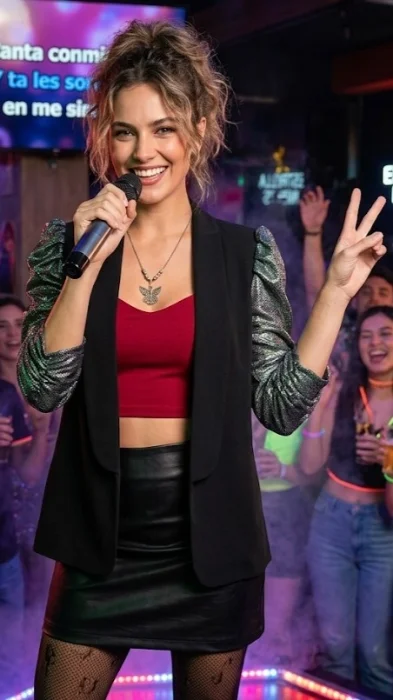 Blazers Sastrero con Manga Princesa de Gliter