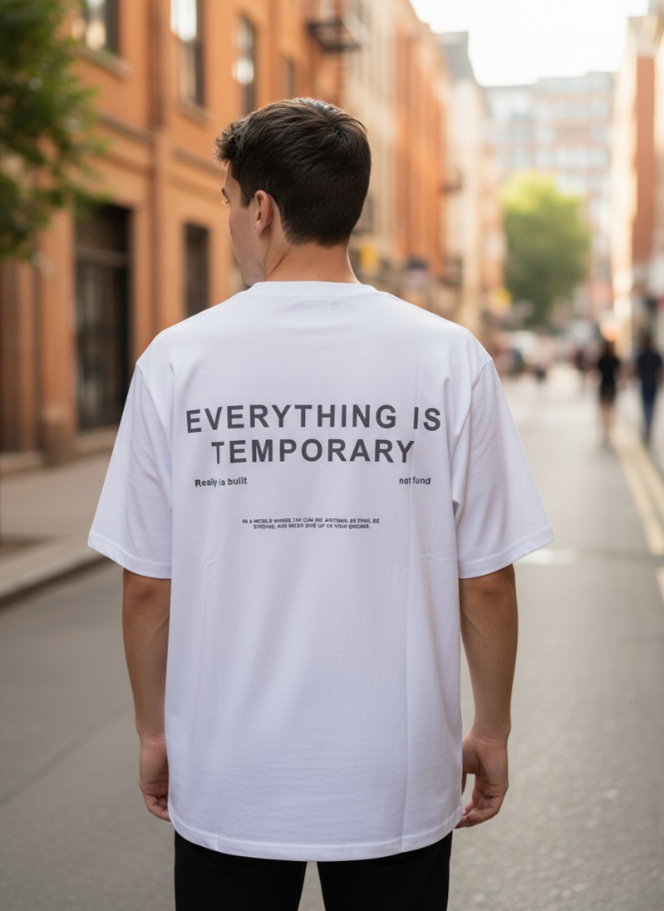 Remera Oversaze de Algodón Peinado - Imagen 2