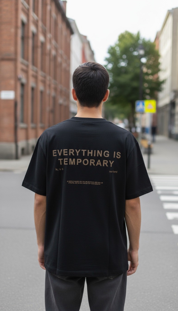 Remera Oversaze de Algodón Peinado - Imagen 3