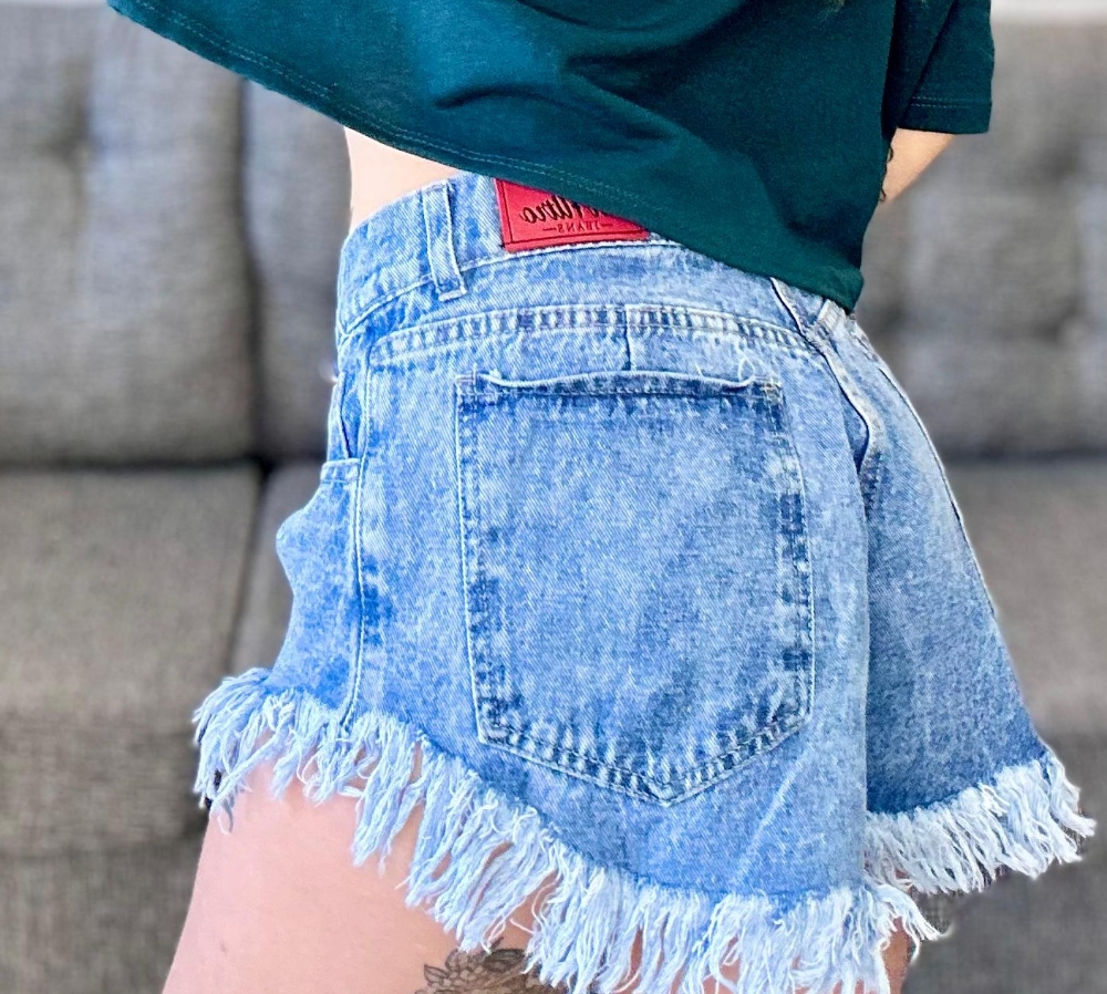 Short Mom Azul Nevado - Imagen 3