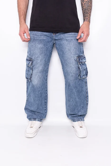 Baggy Cargo Azul