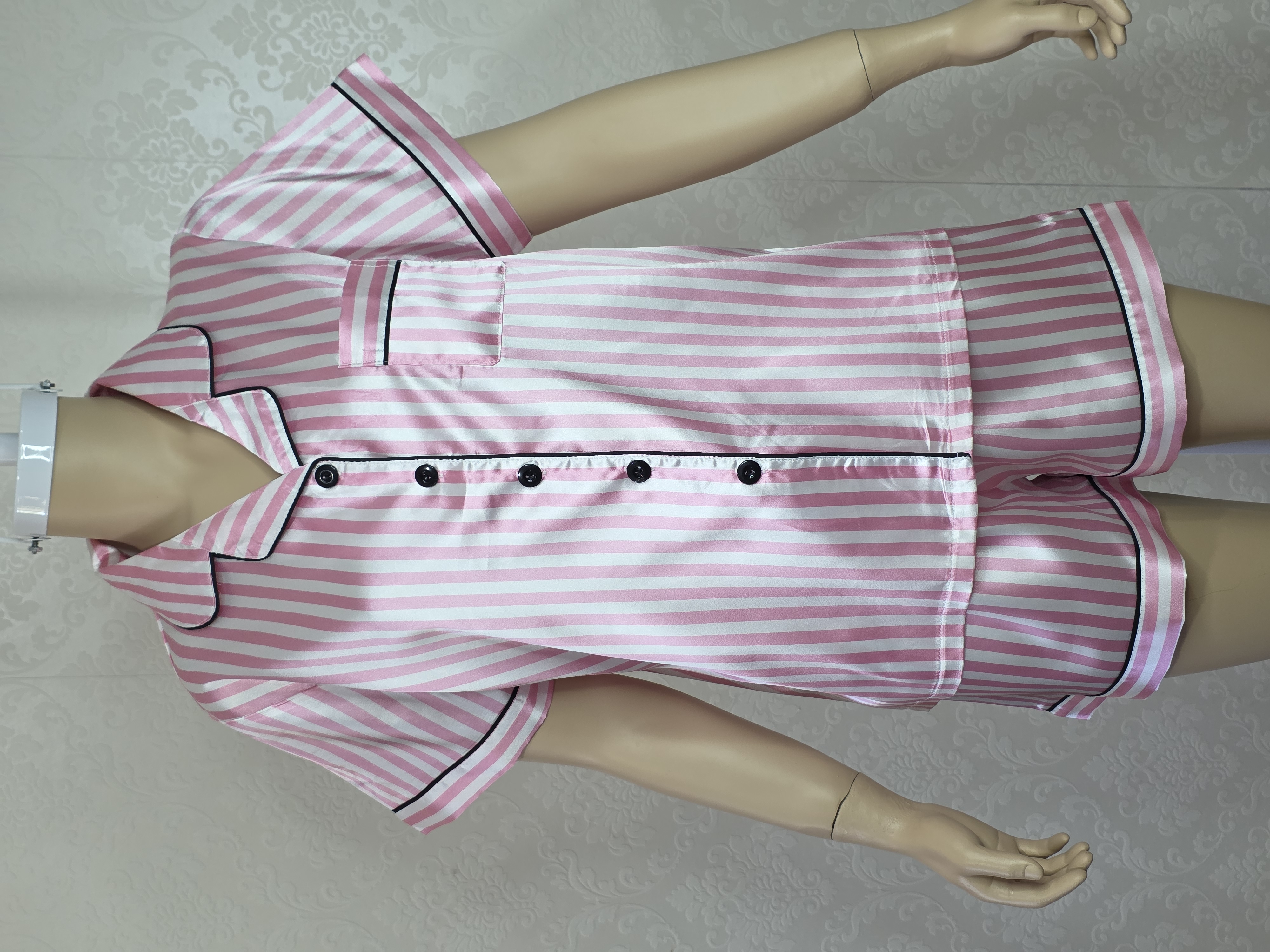 Pijamas para Dama Satén Manga Corta Calidad Moderno Suave Relax - 20251001_115247.jpg