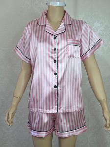 Pijamas para Dama Satén Manga Corta Calidad Moderno Suave Relax