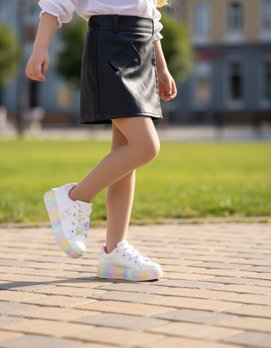 Zapatillas Calzado Arcoíris Nenas Modernas Cordones Urbanas Estilo Moderno Livianas - D_907320-MLA92279777910_092025-O.jpg