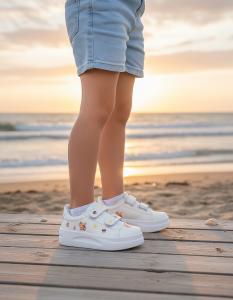 Zapatillas Capybara Nene Nena Clásicas Modernas Blancas Cómodas Livianas - Miniatura 2