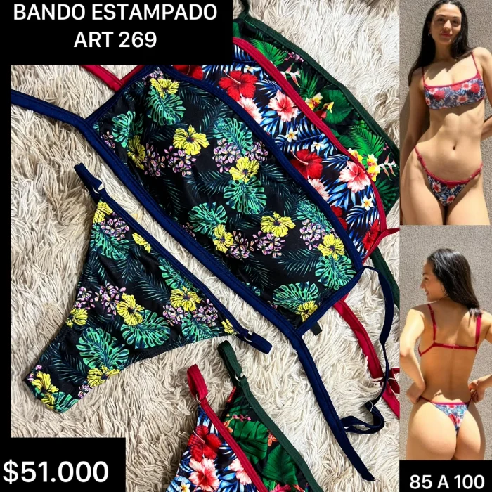 Bikini Bando Estampado Art 269