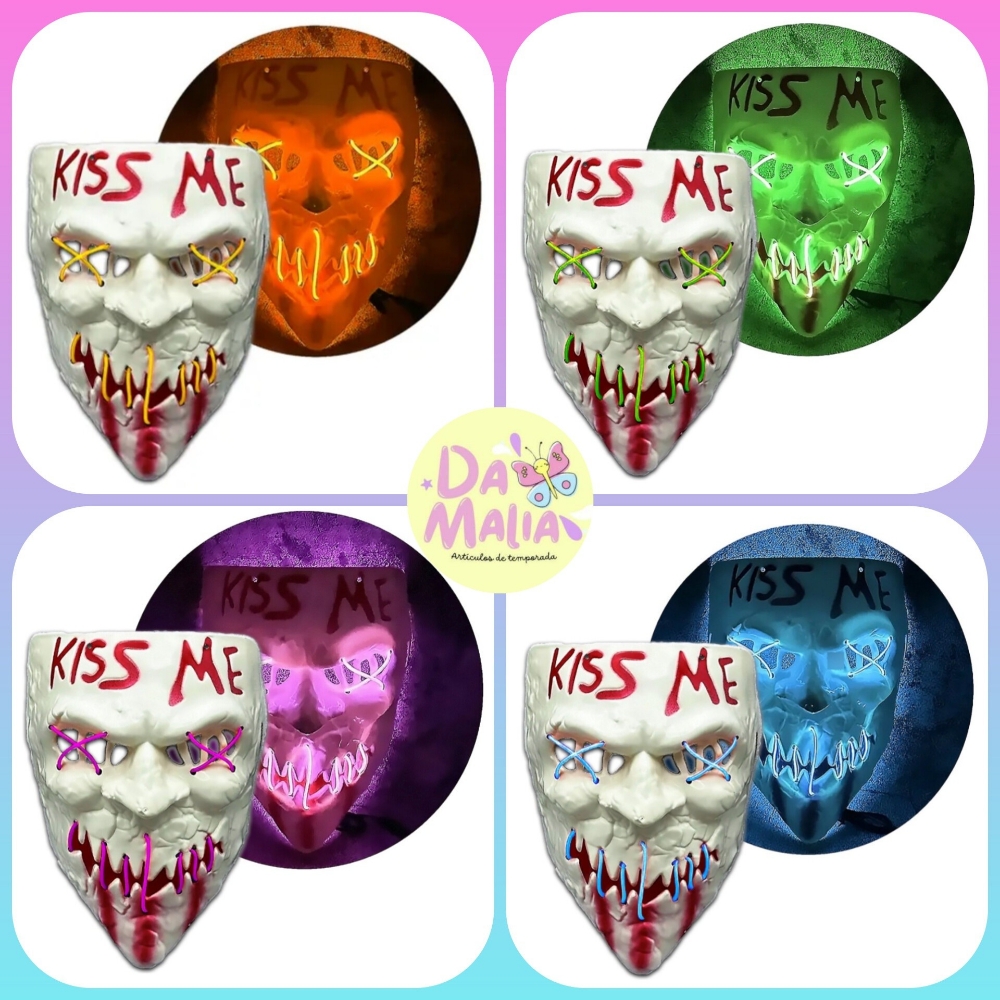 Máscara con Luz "kiss Me" - Imagen 2