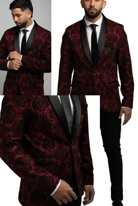 Blazer Smoking de Hombre  Brocatto