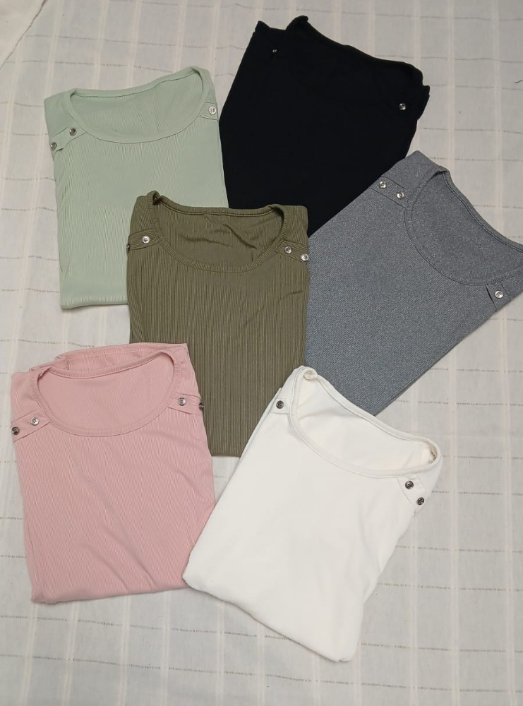 Remera Talle Especial Morley C/botones Dama - Imagen 2