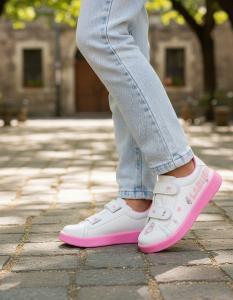 Zapatillas Labubu Infantil Nena Abrojo Urbanas Mayorista Blancas Diseños Colores - Miniatura 3