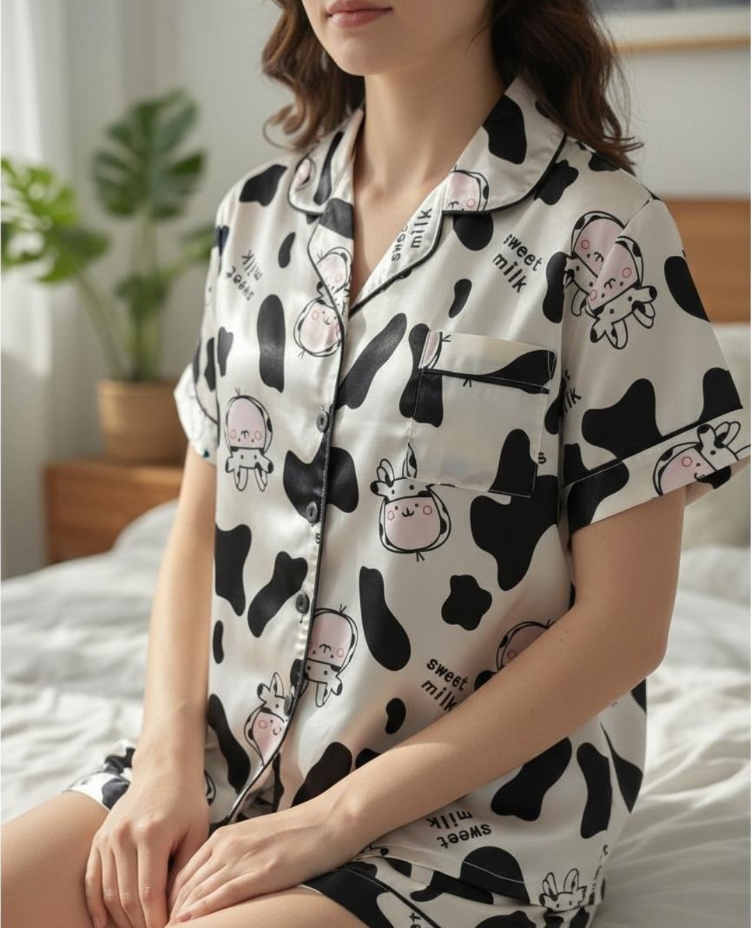 Pijamas Dama Mujer Importado Suave Moderno Calidad Innovador Negro Mujer - Imagen 5