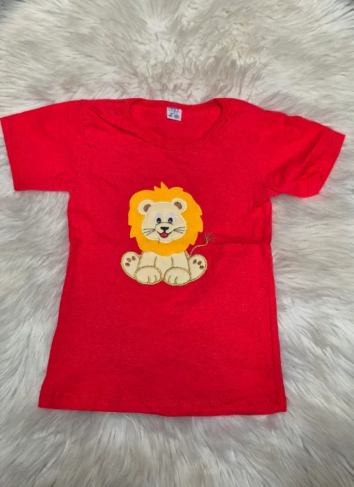 Remera Algodón Peinado Bordado Bebé