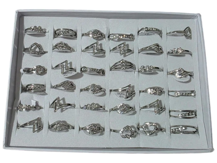 Anillos de Acero con Strass