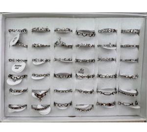 Anillos de Acero con Strass