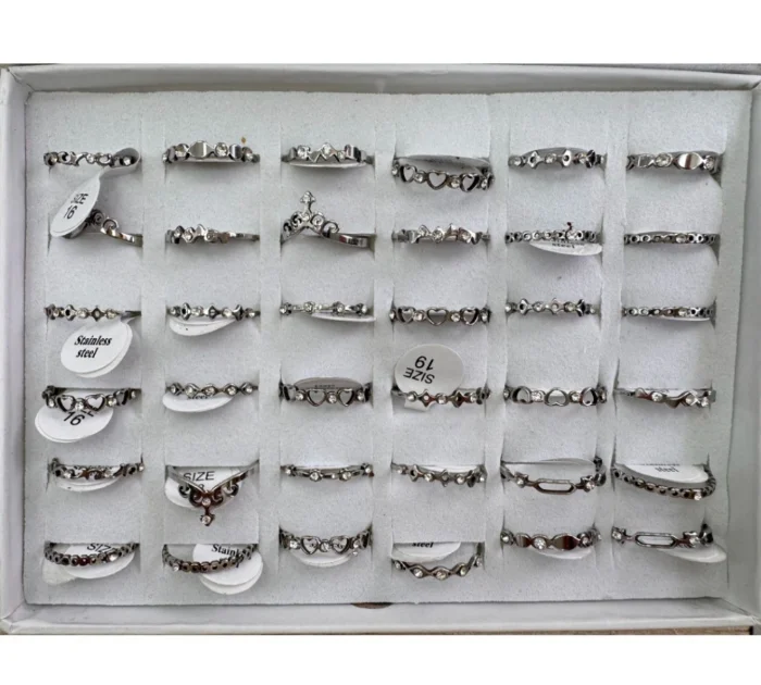 Anillos de Acero con Strass