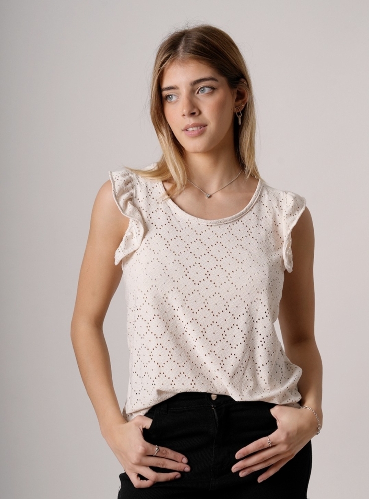 Blusa Brunela Broderie - Imagen 1