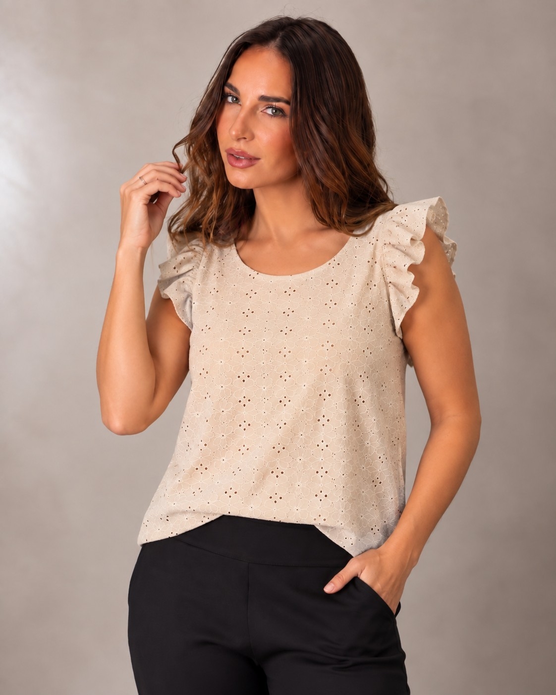 Blusa Brunela Broderie - Imagen 3