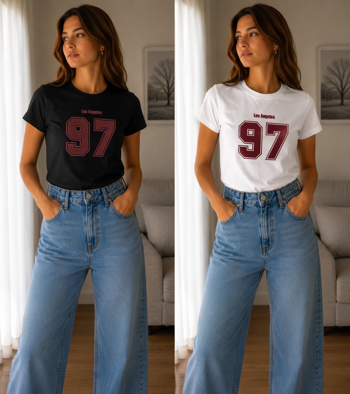 Remeras Estampadas y Bordadas Algodón con Lycra (c) - Imagen 1