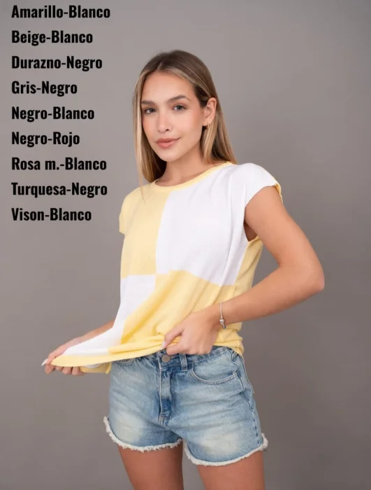 Musculosa Intarsia Xxl Lycra