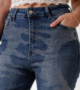 Jeans Elastizado  1/2 Strass - Miniatura 2