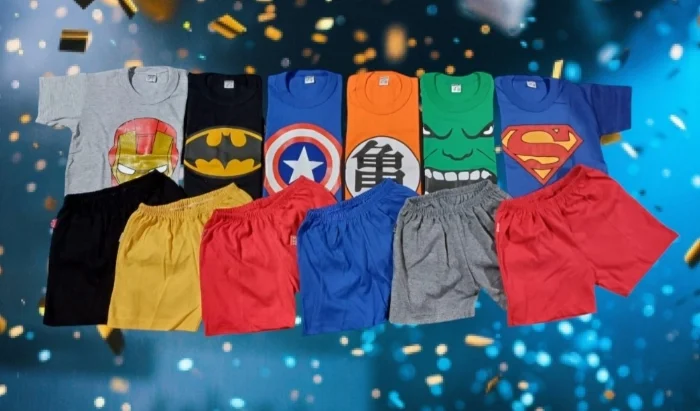 Conjuntos de Algodon Super Heroes