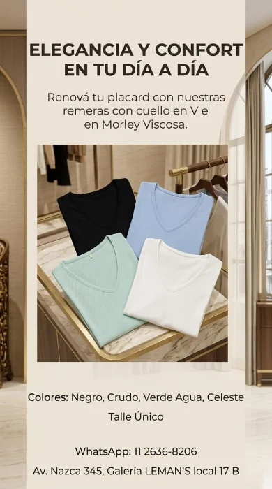 Remeras Escote en V