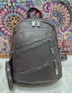 Nueva Mochila de Cuero Pu.trae el Monedero Incluido - Miniatura 1