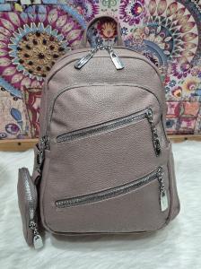 Nueva Mochila de Cuero Pu.trae el Monedero Incluido - Miniatura 2