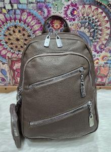 Nueva Mochila de Cuero Pu.trae el Monedero Incluido - Miniatura 3