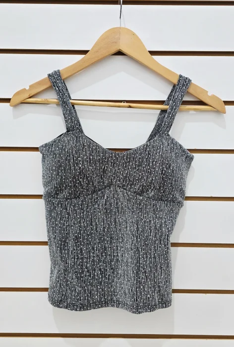 Top Corset C/taza Lurex Strass