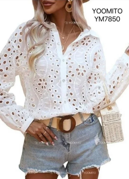 Camisa Broderie