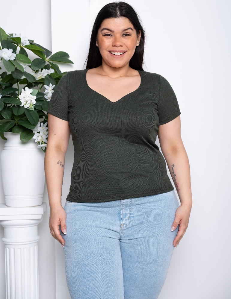 Remera Escote Corazón/ Cherry - Imagen 3