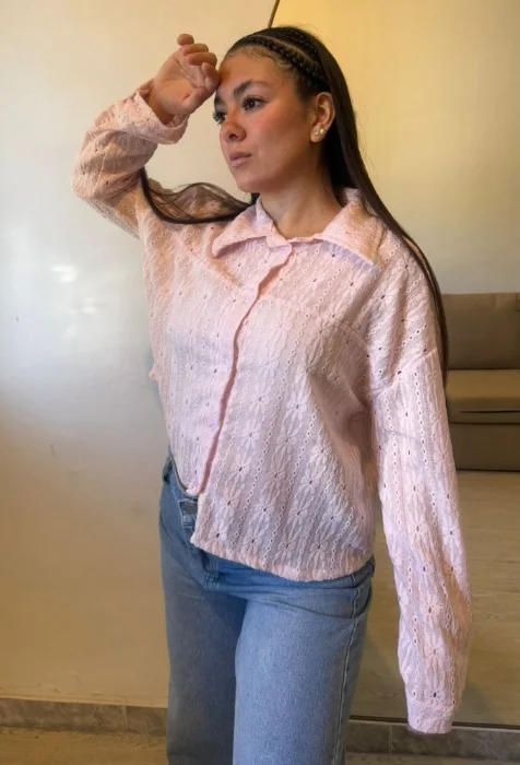 Camisa Broderie