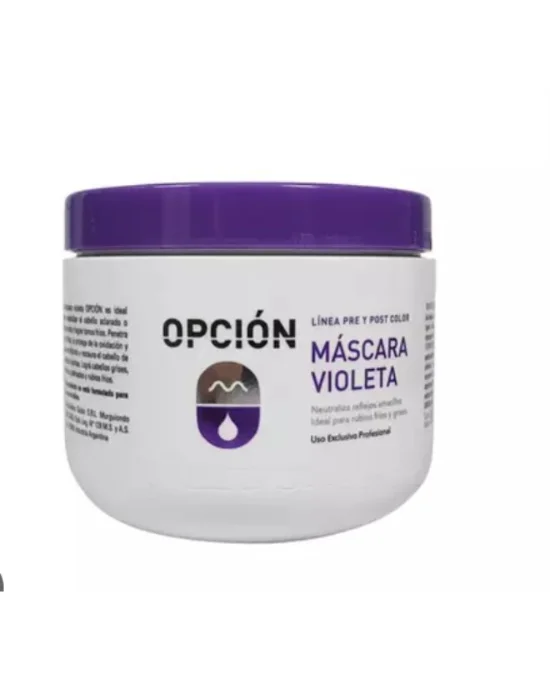 Opción Máscara Matizadora Violeta para Grises, Rubios, Canas X 300g