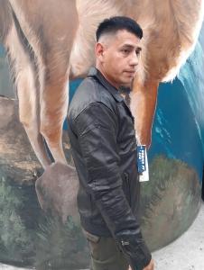 Campera Ecocuero Hombre Cruzada - Miniatura 3