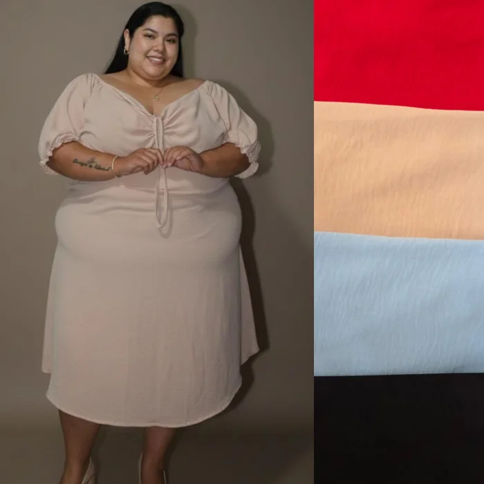 Vestido Manga Globo