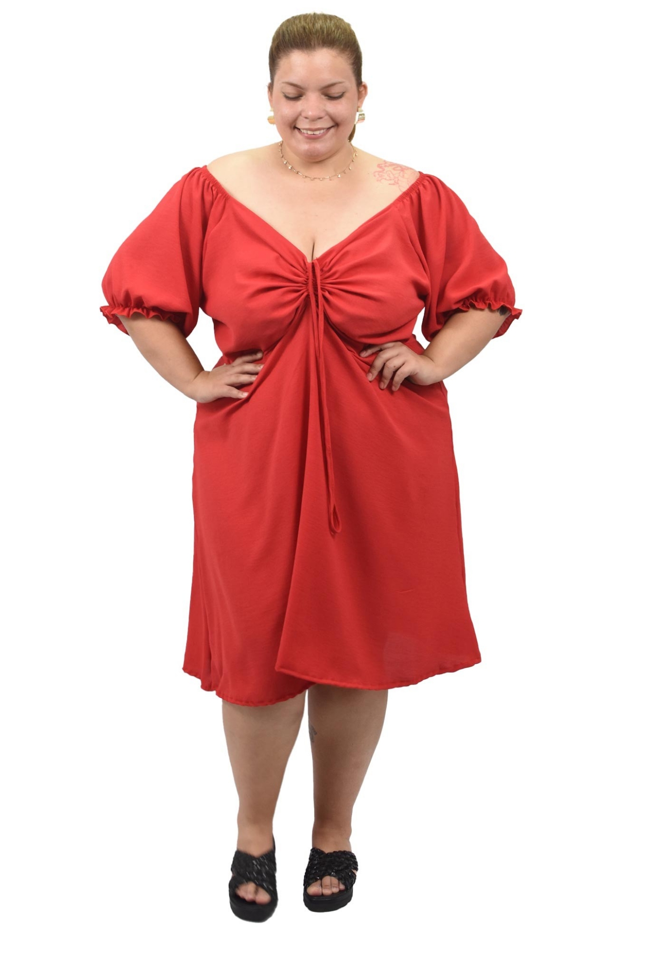 Vestido Manga Globo - Imagen 4