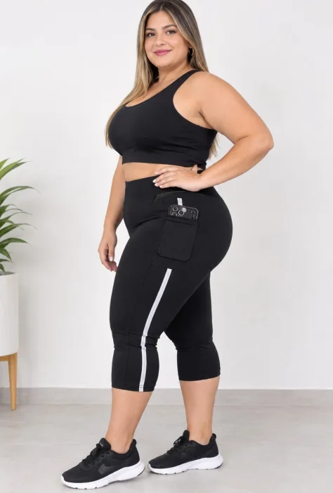 Capri en Talles Especiales Deportivo con Bolsillos