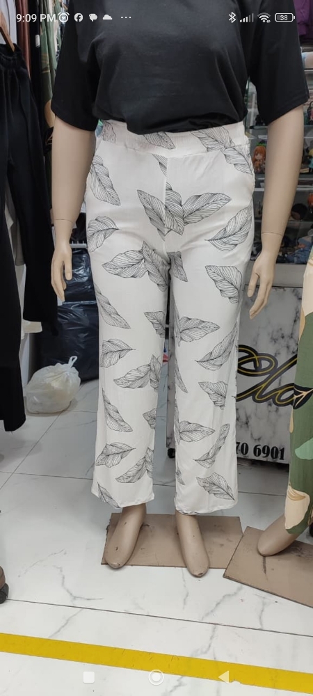 Pantalón de Lino Estampado - Imagen 2